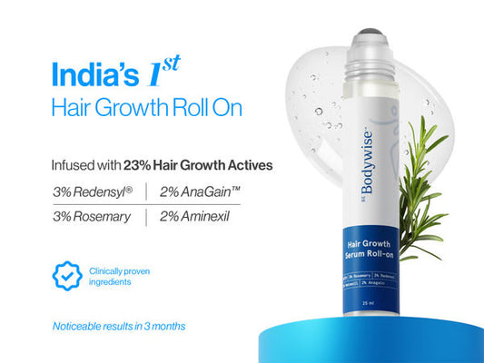 Advanced Hair Growth Serum Roll On - 3% Redensyl, 3% Rosemary (25 ml)