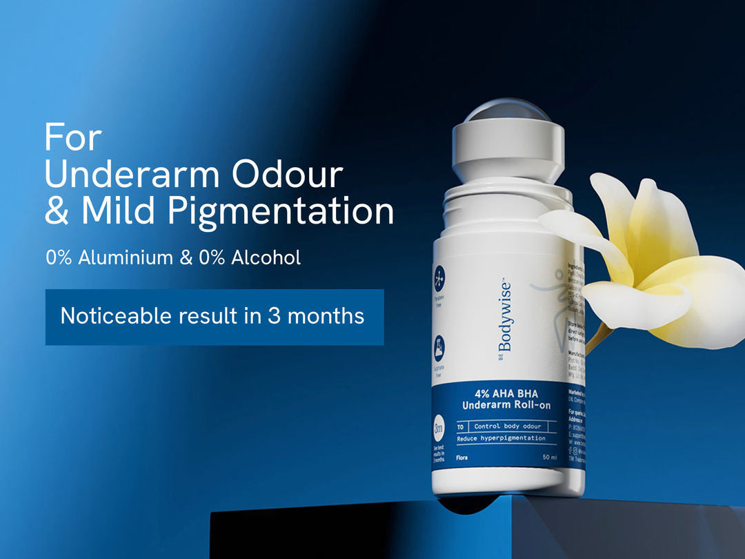 4% AHA BHA Underarm Roll On - 50 mL - Flora