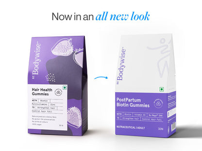 Hair Gummies for Post-Pregnancy Hair Fall (30N)