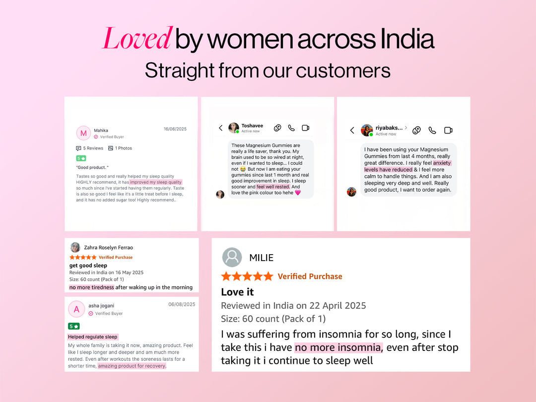 5-in-1 Magnesium Gummies with Glycinate & Vitamin D3 (60N)