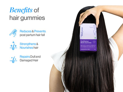 Hair Gummies for Post-Pregnancy Hair Fall (30N)