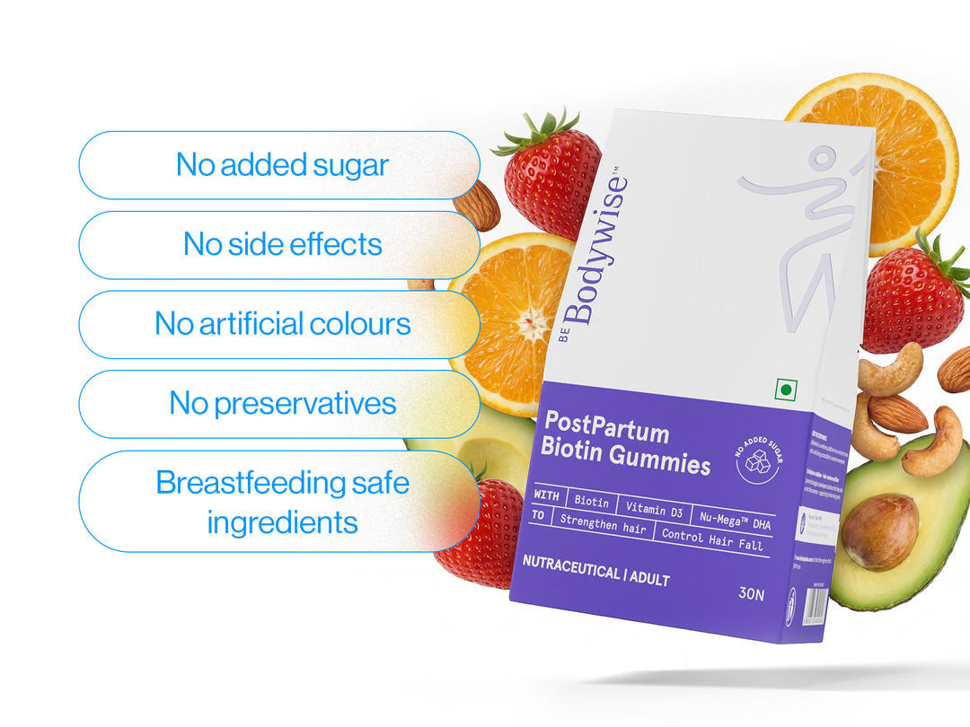 Hair Gummies for Post-Pregnancy Hair Fall (30N)