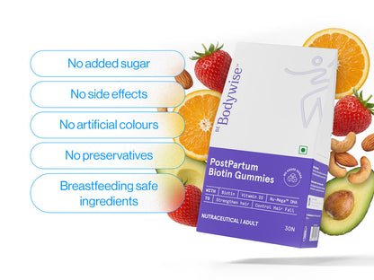 Hair Gummies for Post-Pregnancy Hair Fall (30N)