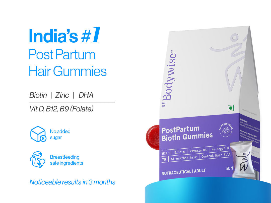 Hair Gummies for Post-Pregnancy Hair Fall (30N)