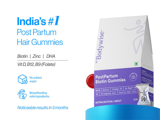 Hair Gummies for Post-Pregnancy Hair Fall (30N)