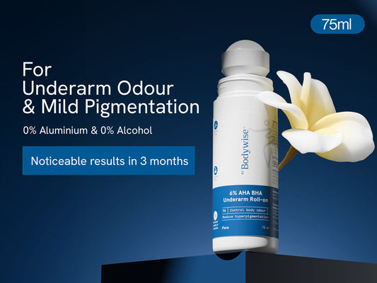 6% AHA BHA Underarm Roll On - 75ml - Flora