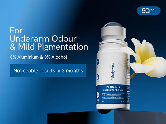 6% AHA BHA Underarm Roll On - 50mL - Flora